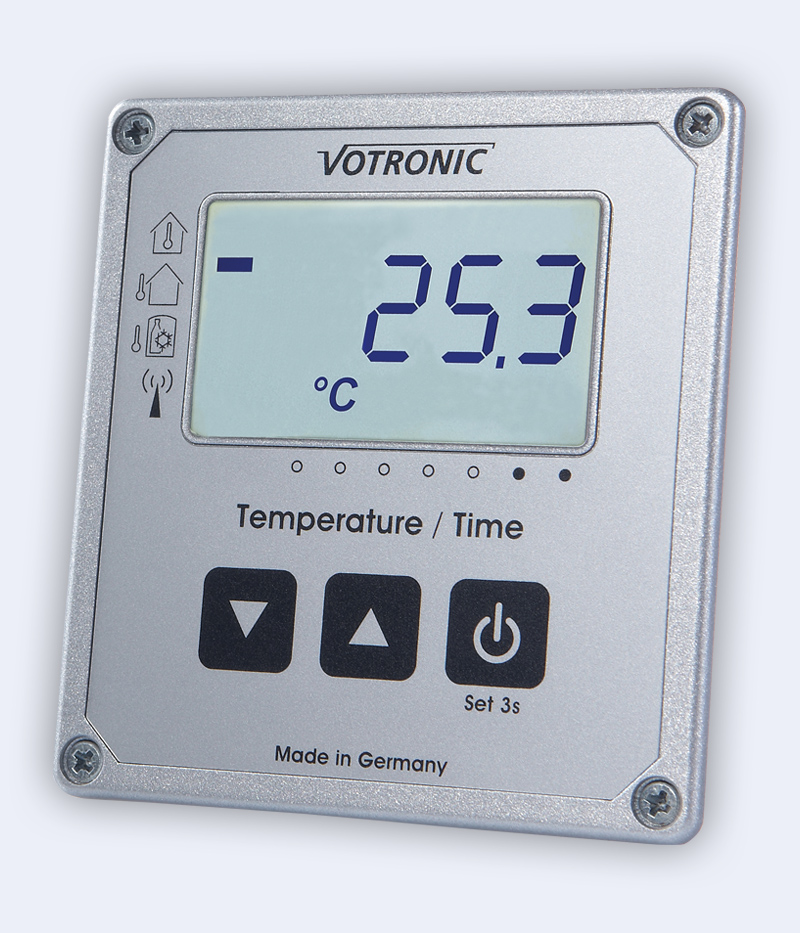 Votronic LCD-Thermometer / Uhr S