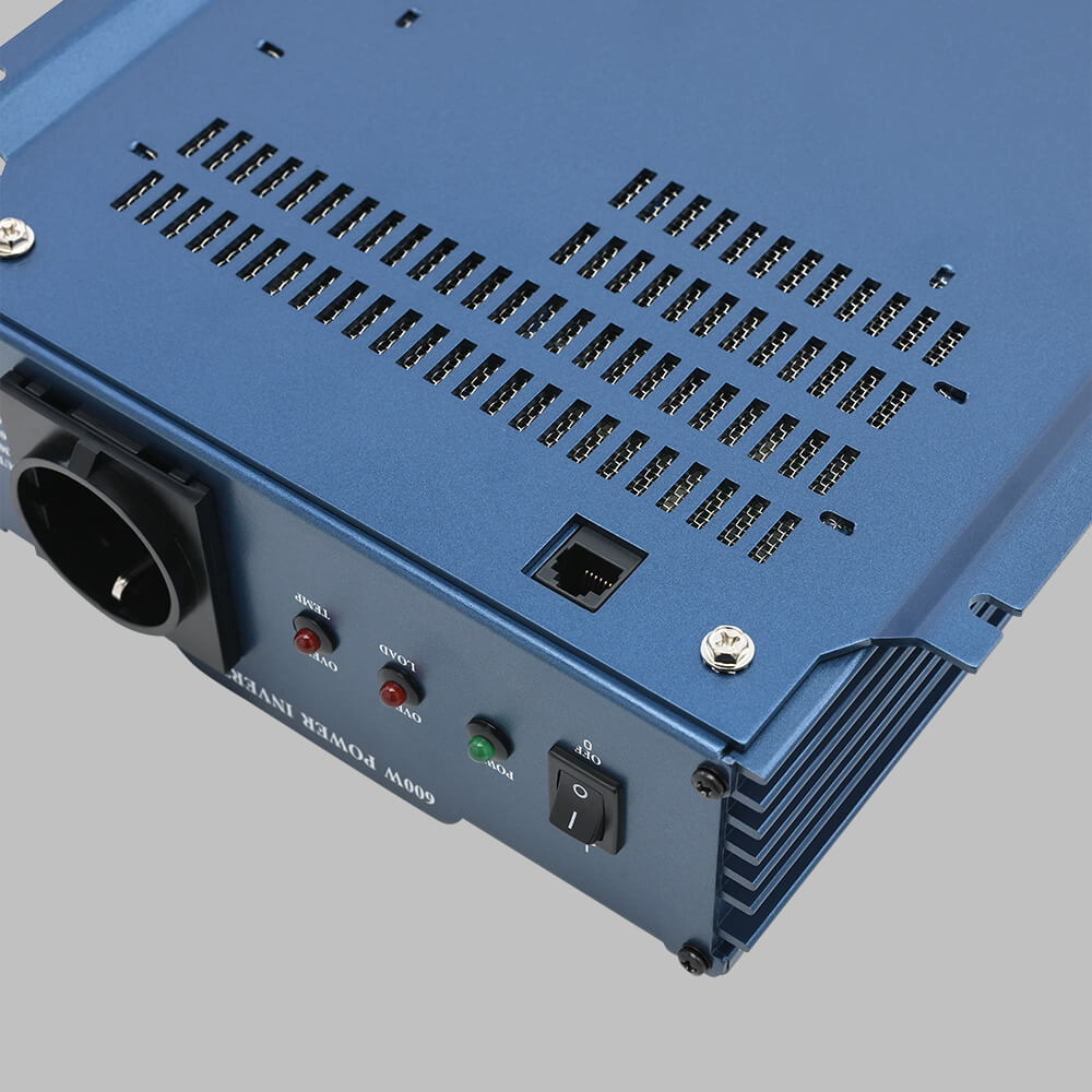 Fraron Wechselrichter reiner Sinus 650 Watt 12V mit FI-Schalter